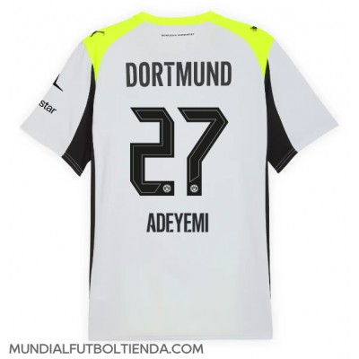 Camiseta Borussia Dortmund Karim Adeyemi #27 Segunda Equipación Replica 2025-26 mangas cortas Camiseta Borussia Dortmund Karim Adeyemi #27 Segunda Equipación Replica 2025-26 mangas cortas